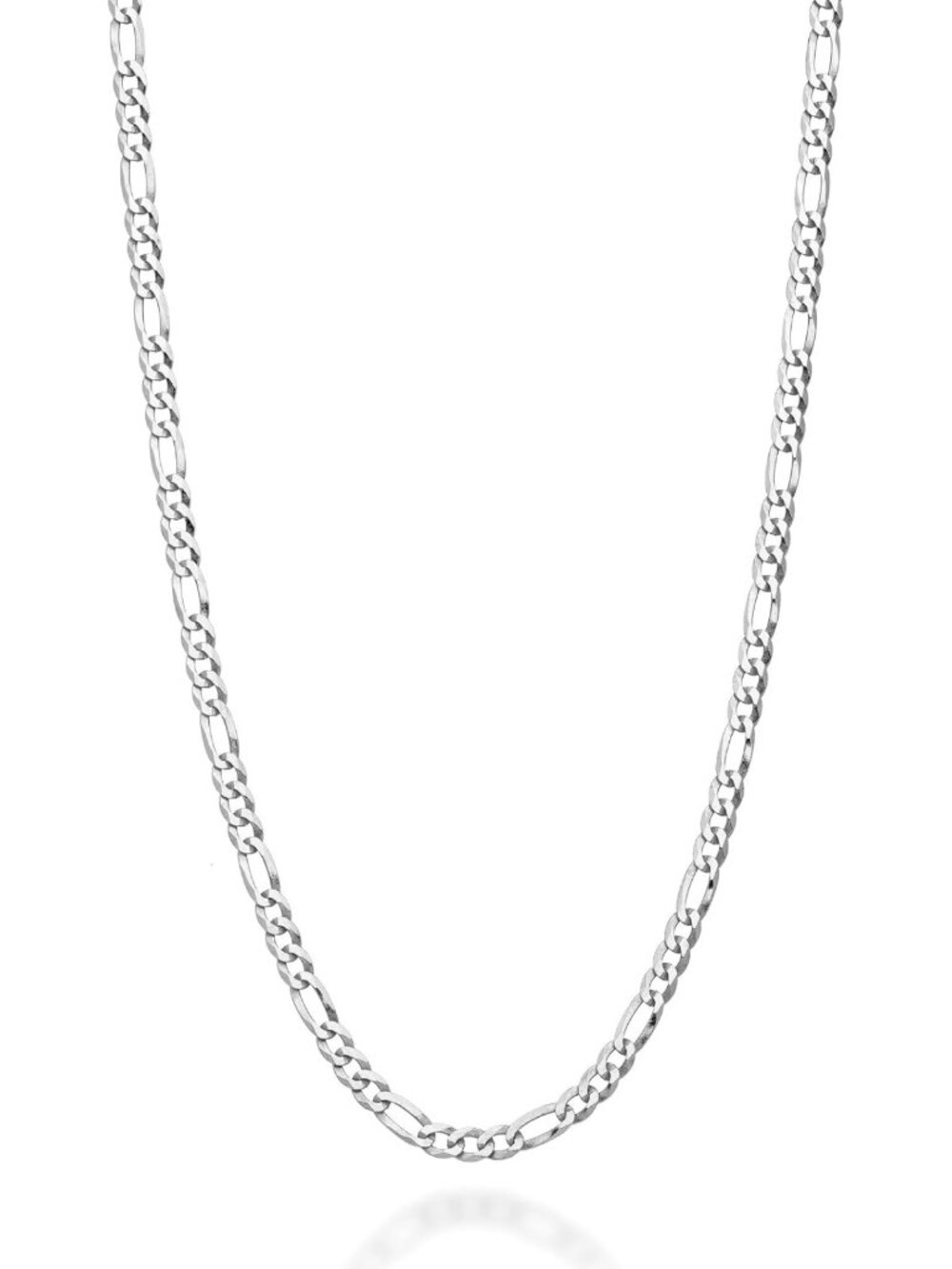 925 Sterling Silver 3mm Figaro Chain Necklace for Women & Men - Elegant Jewelry
